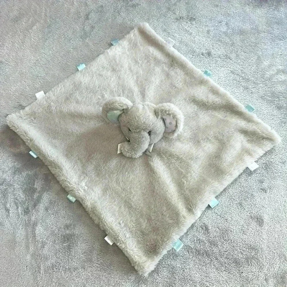 Kellytoy Other - Grey elephant lovey cuddle  blanket with satin tabs